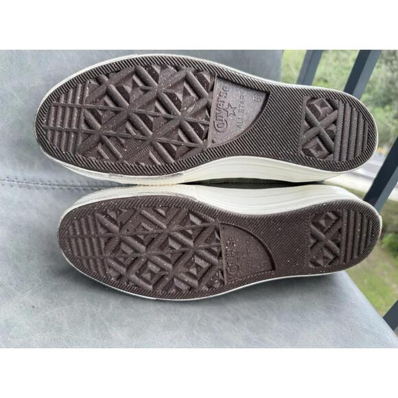 Converse Chuck Taylor Fleece Quilted‎ High Top Sneakers Sz 6.5W 8.5M - Picture 11 of 14